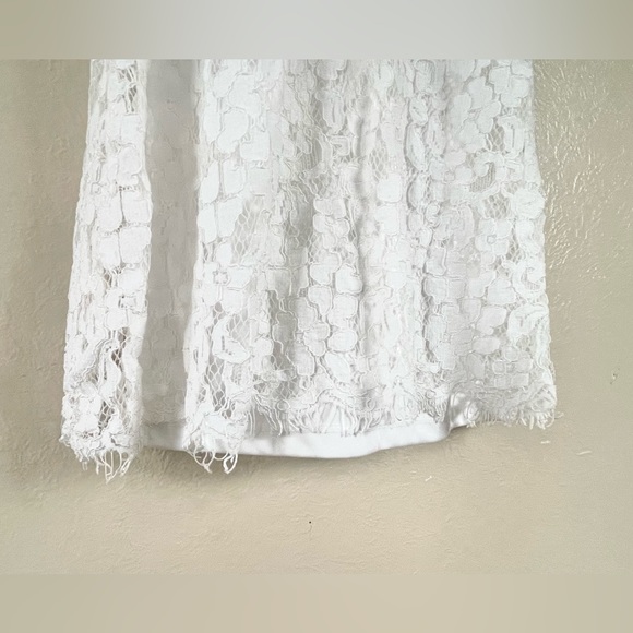 Lulus Romantic Heart White Lace Off the Shoulder Maxi Dress Size XS - Picture 4 of 4